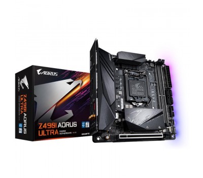 Материнская плата GIGABYTE Z490I AORUS ULTRA s1200 Z490 2xDDR4 M.2 HDMI SPDIF Type-C WiFi 6+BT mITX