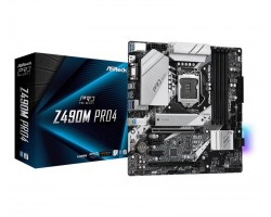 Материнская плата ASRock Z490M PRO4 s1200 Z490 4xDDR4 M.2 HDMI-DP-VGA Type-C mATX