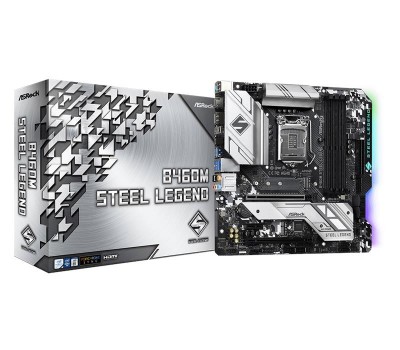 Материнская плата ASRock B460M STEEL LEGEND s1200 B460 4xDDR4 M.2 HDMI-DP Type-C SPDIF mATX