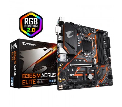 Материнская плата GIGABYTE B365M_AORUS_ELITE s1151 B365 4xDDR4 M.2 HDMI-DVI-DP Type C mATX