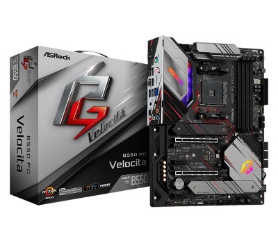 Материнская плата ASRock B550 PG VELOCITA sAM4 B550 4xDDR4 HDMI-M.2 Type-C SPDIF ATX