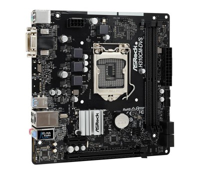 Материнская плата ASRock H310CM-DVS s1151 H310 2xDDR4 DVI-VGA mATX