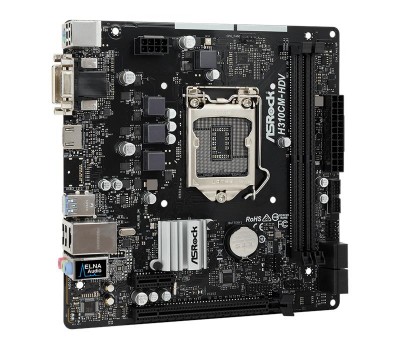 Материнская плата ASRock H310CM-HDV s1151 H310 2xDDR4 HDMI-DVI-VGA mATX