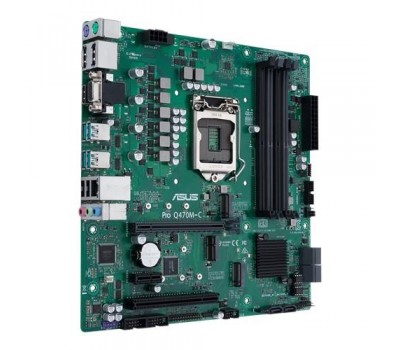 Материнcкая плата ASUS PRO_Q470M-C/CSM s1200 Q470 4xDDR4 M.2 HDMI-DVI-VGA vPro mATX