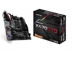 Материнская плата Biostar Racing X470GTQ sAM4 X470 4xDDR4 HDMI-DVI, M.2, 7.1-CH, mATX