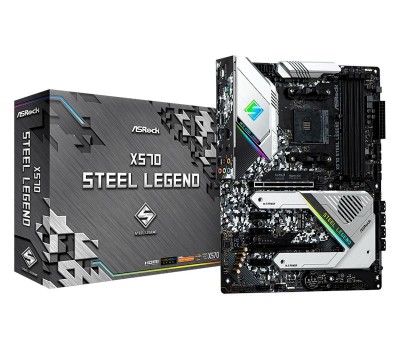 Материнская плата ASRock X570 Steel Legend sAM4 4xDDR4 HDMI-DP M.2 SPDIF Type-C ATX
