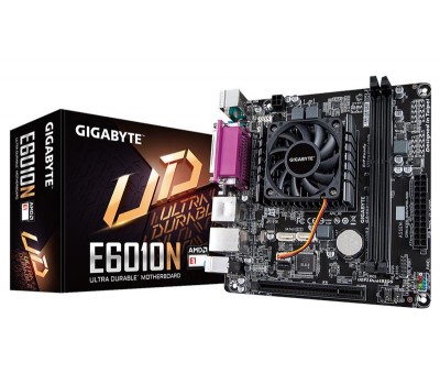 Материнская плата GIGABYTE GA-E6010N CPU AMD E1-6010 DC 1.35GHz 2xDDR3 HDMI-VGA COM/LPT mITX