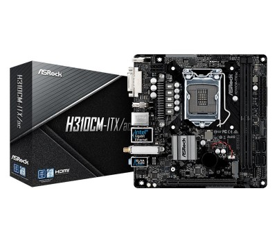 Материнская плата ASRock H310CM-ITX/AC H310 2xDDR4 M.2 HDMI-DP-DVI 802.11ac+BT 4.2 mITX