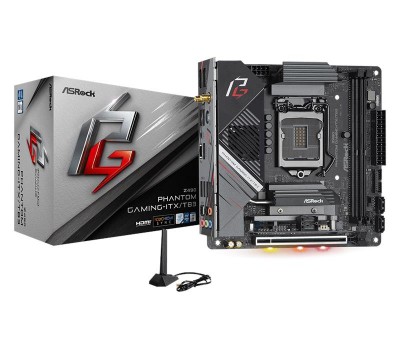 Материнская плата ASRock Z490 PHANTOM GAMING-ITX/TB3 s1200 Z490 2xDDR4 HDMI-DP Wi-Fi!!!BT mITX