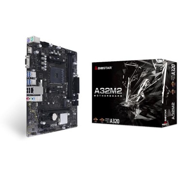 Материнская плата Biostar A32M2 sAM4 A320 2xDDR4 HDMI-VGA mATX