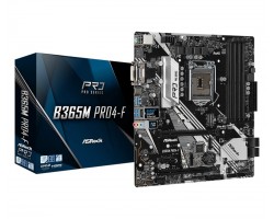 Материнская плата ASRock B365M PRO4-F s1151 B365 4xDDR4 M.2 HDMI-DVI-VGA Type C mATX