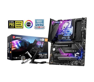 Материнcкая плата MSI MPG_Z490_CARBON_EK_X s1200 Z490 4xDDR4 HDMI-DP Wi-Fi!!!BT ATX