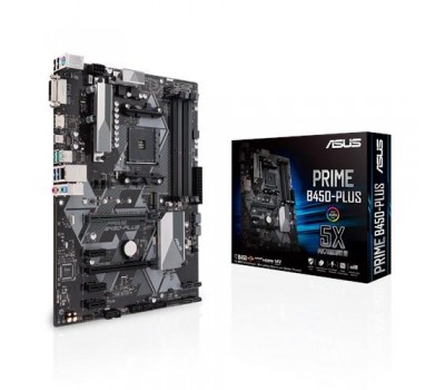 Материнcкая плата ASUS PRIME_B450-PLUS sAM4 B450 2xDDR4 HDMI-DVI ATX