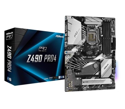 Материнская плата ASRock Z490 PRO4 s1200 Z490 4xDDR4 M.2 HDMI-VGA Type-C ATX