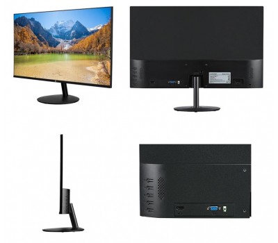 Монитор LCD 23.8" 2E C2419B D-Sub, HDMI, ADS, 178/178, Frameless