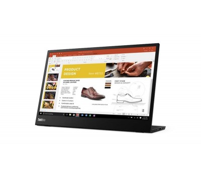 Монитор LCD 14" Lenovo ThinkVision M14, 2xUSB 3.1, Type-C, DP1.2, IPS, 1920x1080, 60Hz, 6ms