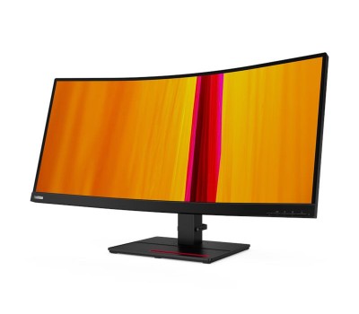 Монитор LCD 34" Lenovo ThinkVision T34w-20, HDMI, DP, USB Type-C Gen1, USB-Hub, VA, 3440x1440, CURVED, 60Hz, 6ms, 99% sRGB