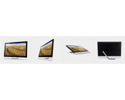 Монитор LCD 27" Acer T272HULbmidpcz, D-Sub, DVI, HDMI, DP, USB, MM, IPS, 2560x1440, 60Hz, 5ms, Cam, Touch