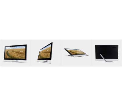 Монитор LCD 27" Acer T272HULbmidpcz, D-Sub, DVI, HDMI, DP, USB, MM, IPS, 2560x1440, 60Hz, 5ms, Cam, Touch