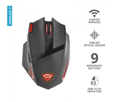Мышь Trust GXT130 RANOO WL BLACK