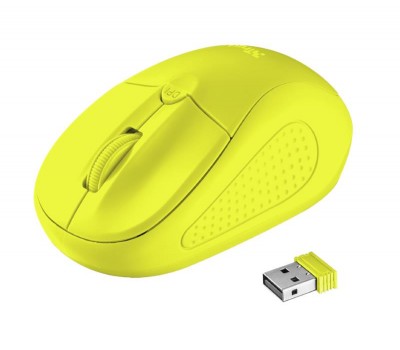 Мышь Trust Primo WL Neon-yellow