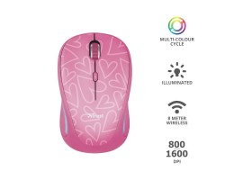 Мышь Trust YVI FX WL PINK