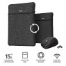 Чехол + мышь Trust YVO MOUSE & SLEEVE 15.6" Black-hearts