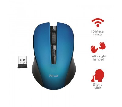 Мышь Trust Mydo Silent Click Wireless Mouse BLUE