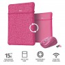 Чехол + мышь Trust YVO MOUSE & SLEEVE 15.6" Pink