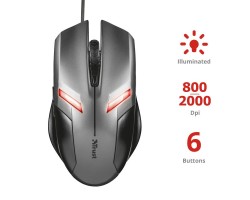 Мышь Trust Ziva Gaming BLACK