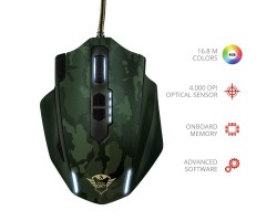 Мышь TRUST GXT 155C Gaming Mouse green camouflage