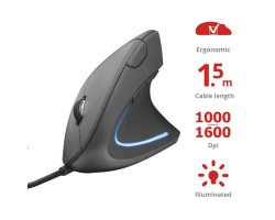 Мышь VERTO ERGONOMIC MOUSE BLACK