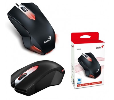 Мышь Genius X-G200 USB Gaming Black