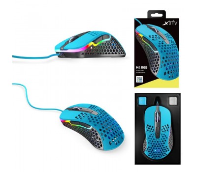 Мышь игровая Xtrfy M4 RGB, Miami Blue