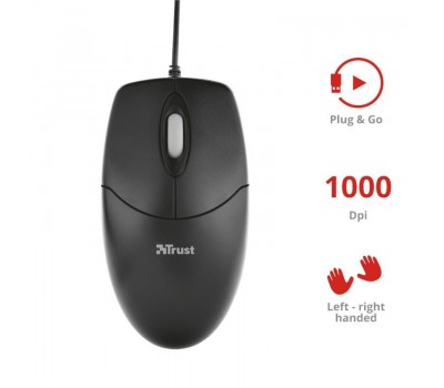 Мышь Trust BASI OPTICAL MOUSE BLACK