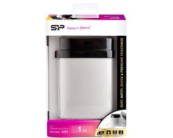 Жесткий диск Silicon Power 2.5" USB 3.2 1TB Armor A85 защита IP68 Metal Silver