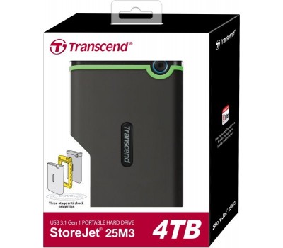 Жесткий диск Transcend StoreJet 2.5" USB 3.1 4TB StoreJet 25M3 Iron Gray