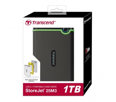 Жесткий диск Transcend StoreJet 2.5" USB 3.1 1TB StoreJet 25M3 Iron Gray