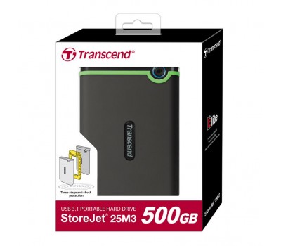 Жесткий диск Transcend StoreJet 2.5" USB 3.1 500GB StoreJet 25M3 Iron Gray
