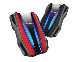 Жесткий диск ADATA 2.5" USB 3.2 1TB HD770G защита IP68 RGB Black/Red