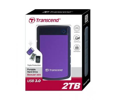Жесткий диск Transcend StoreJet 2.5" USB 3.1 2TB StoreJet 25H3 Purple
