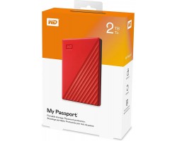 Жесткий диск WD 2.5" USB 3.2 Gen 1 2TB My Passport Red