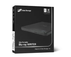 Привод Hitachi-LG BP55EB40 Blu-ray Writer USB2.0 EXT Ret Ultra Slim Black
