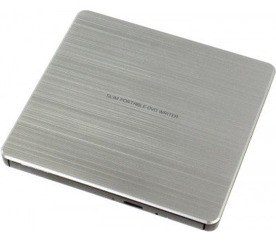 Привод Hitachi-LG GP60NS60 DVD+-R/RW USB2.0 EXT Ret Ultra Slim Silver