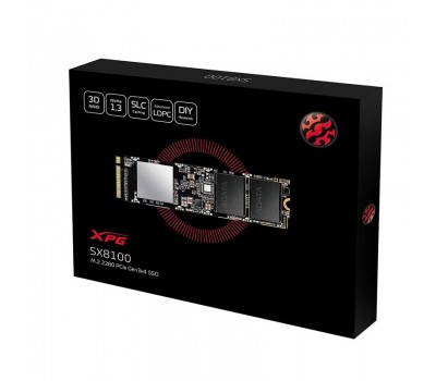 Твердотельный накопитель SSD ADATA M.2 NVMe PCIe 3.0 x4 512GB 2280 SX8100