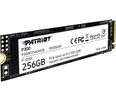 Твердотельный накопитель SSD Patriot M.2 NVMe PCIe 3.0 x4 256GB 2280 P300