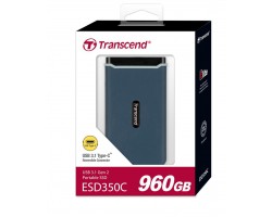 Портативный SSD USB 3.1 Gen 2 Type-C Transcend ESD350C 960GB Navy Blue