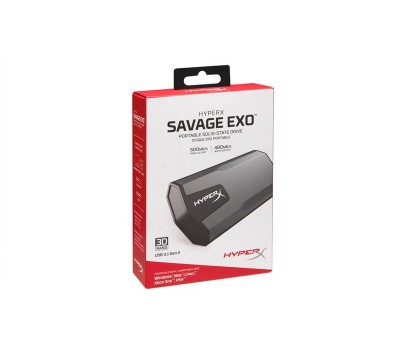 Портативный SSD USB 3.1 Gen 2 Type-C Kingston HyperX Savage EXO 480GB 3D TLC