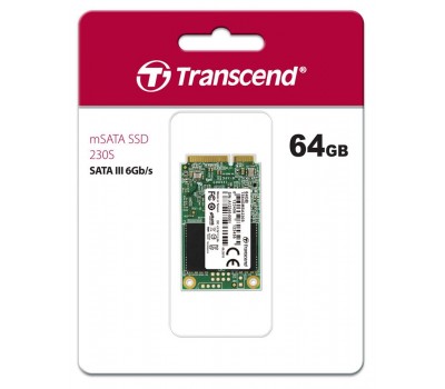 Твердотельный накопитель SSD mSATA Transcend 230S 64GB 3D TLC