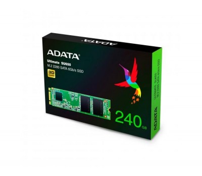 Твердотельный накопитель SSD ADATA SATA M.2 240GB SU650 2280 3D TLC